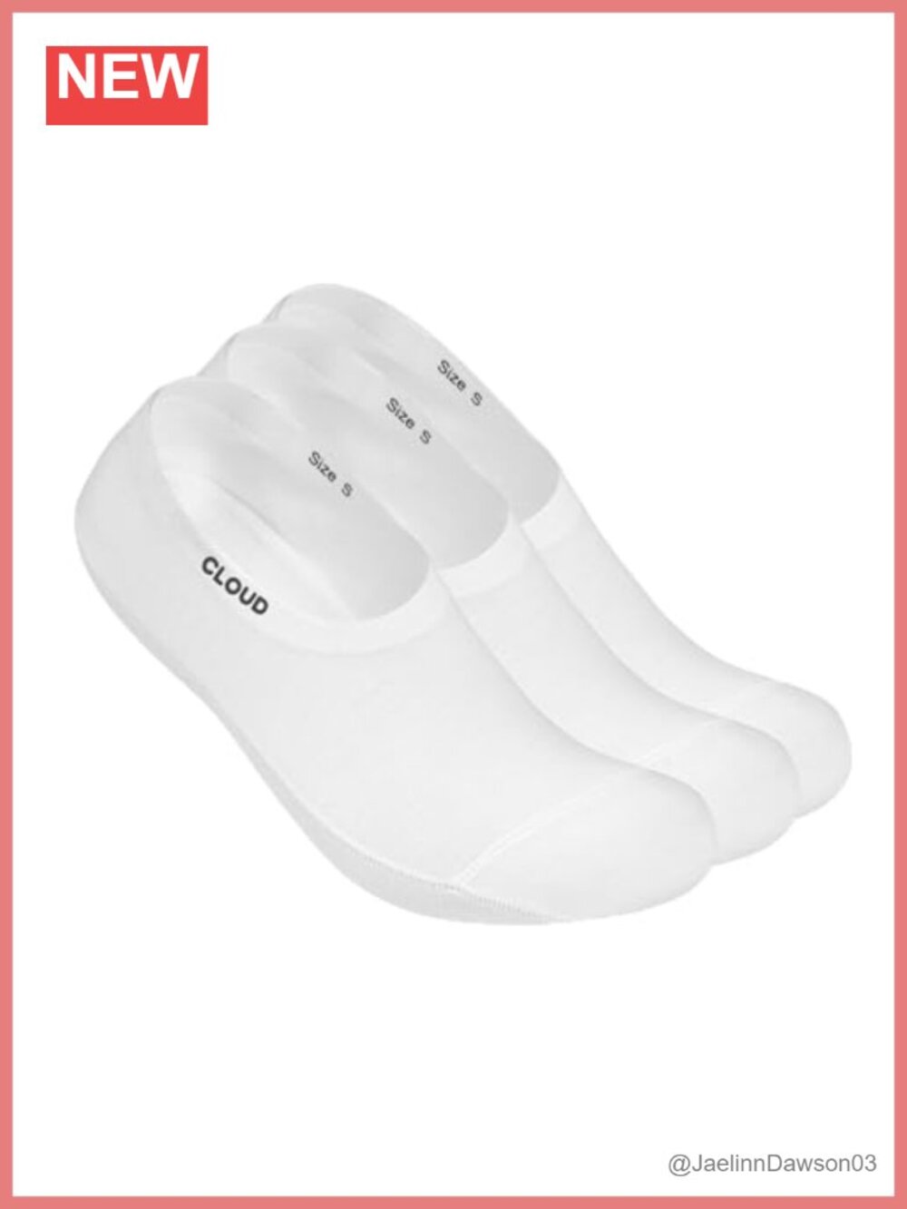 Organic Cotton No-Show Ankle Socks with Silicone Grips, 3 Pack